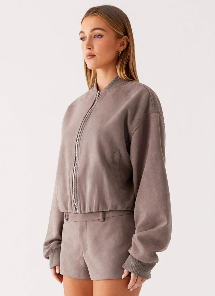 Thats Chill Bomber Jacket - Grey - Image 3