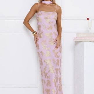 Dreamy Dazzle Maxi Dress Lilac