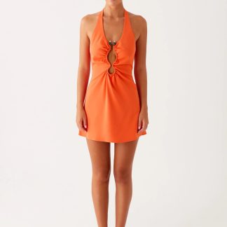 Coa Mini Dress - Tangerine