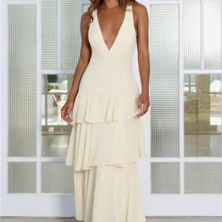 Happy Vibes Maxi Dress Yellow