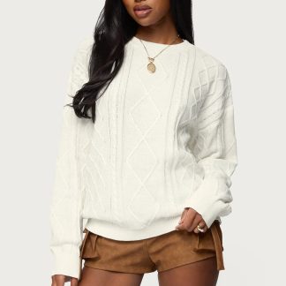 Jessy Cable Knit Oversized Sweater