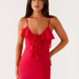 Haylie Mini Dress - Raspberry