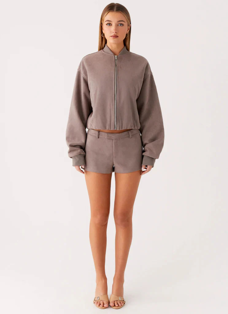 Thats Chill Bomber Jacket - Grey - Image 2