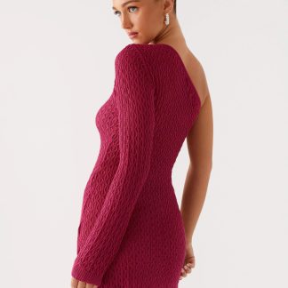 Medda Knit Mini Dress - Hot Pink