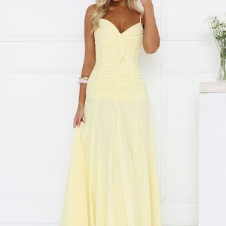 Lemonade Sunshine Maxi Dress Yellow